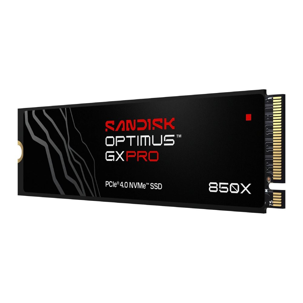 การ์ดเอสเอสดี SANDISK Optimus GX PRO 850X 1TB M.2 PCIe/NVMe R7,300MB/s W6,300MB/s (SDSP81100TAN-000E0)