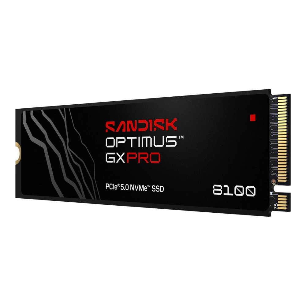 การ์ดเอสเอสดี SANDISK Optimus GX PRO 8100 1TB M.2 PCIe/NVMe R14,900MB/s W11,000MB/s (SDSP82100TAN-000E0)