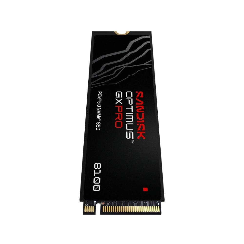 การ์ดเอสเอสดี SANDISK Optimus GX PRO 8100 1TB M.2 PCIe/NVMe R14,900MB/s W11,000MB/s (SDSP82100TAN-000E0)