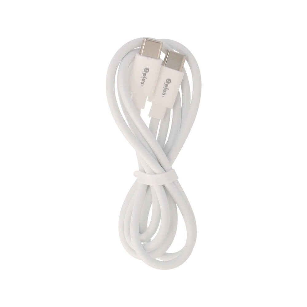 สายชาร์จ QPLUS USB-C to USB-C 60W 1.2M. White (T5)