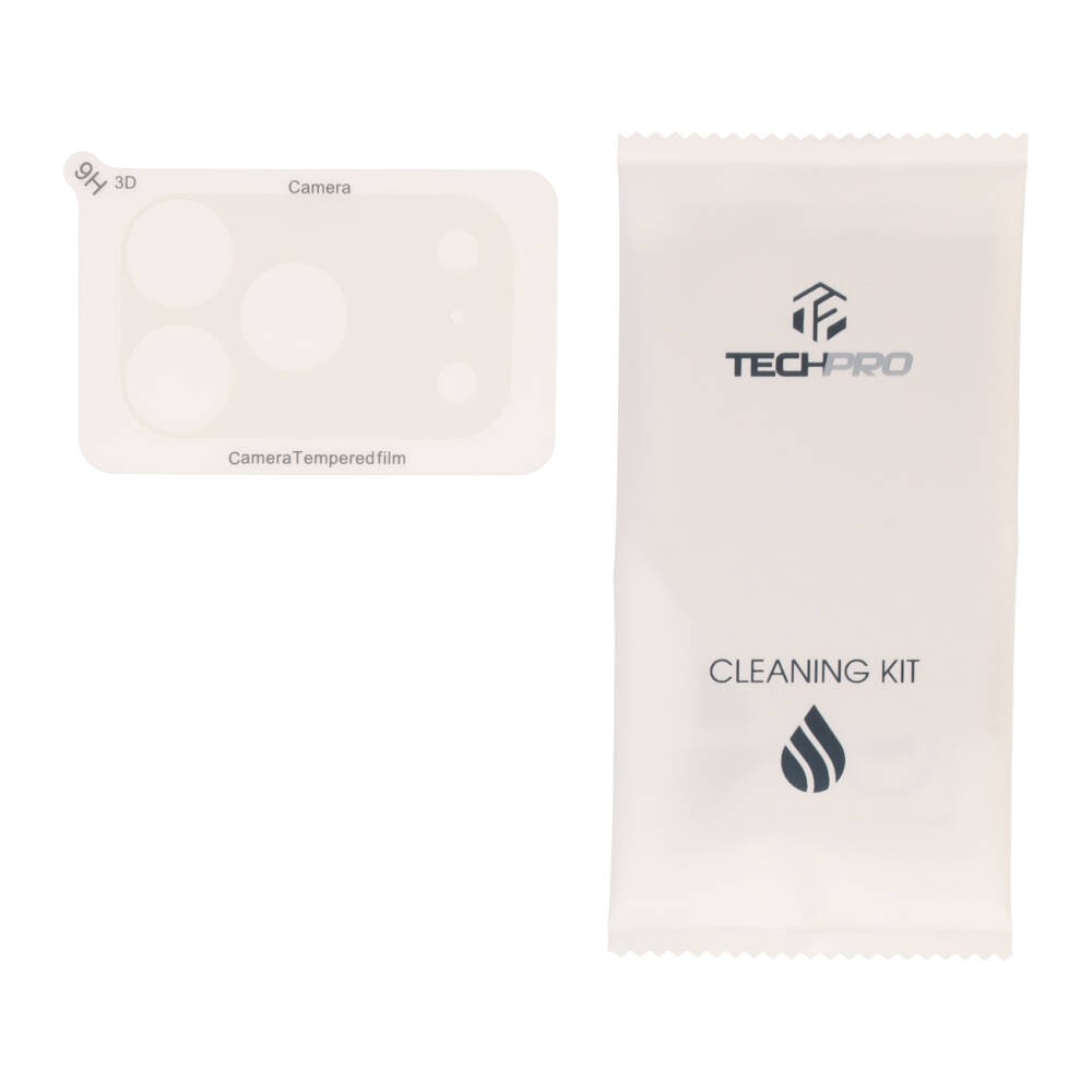 ฟิล์มกันรอยฐานกล้อง TECHPRO iPhone 18 Pro Base Protector Clear Matte