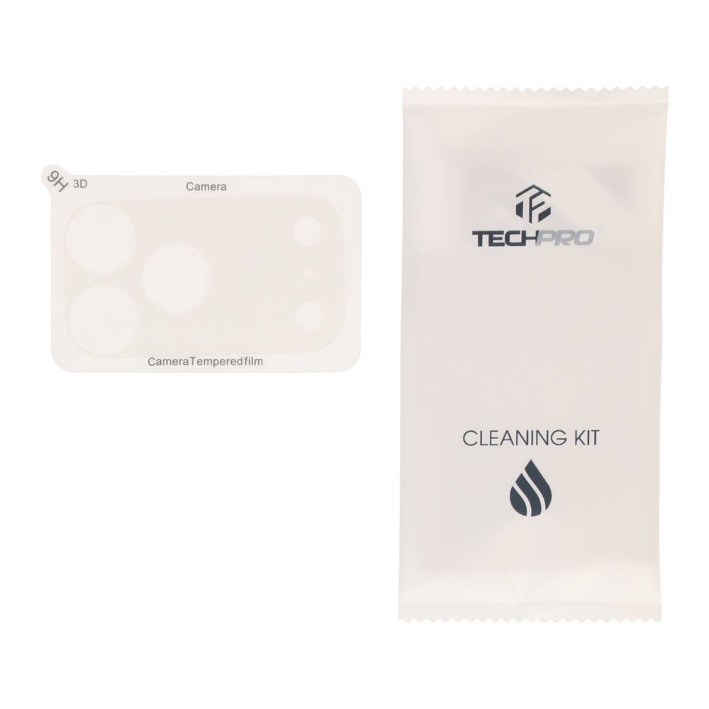ฟิล์มกันรอยฐานกล้อง TECHPRO iPhone 18 Pro Max Base Protector Clear Matte