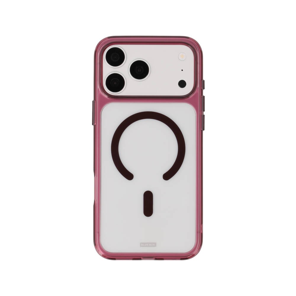 เคส Blue Box iPhone 18 Pro Max Crystal Edge with magnetic Burgundy