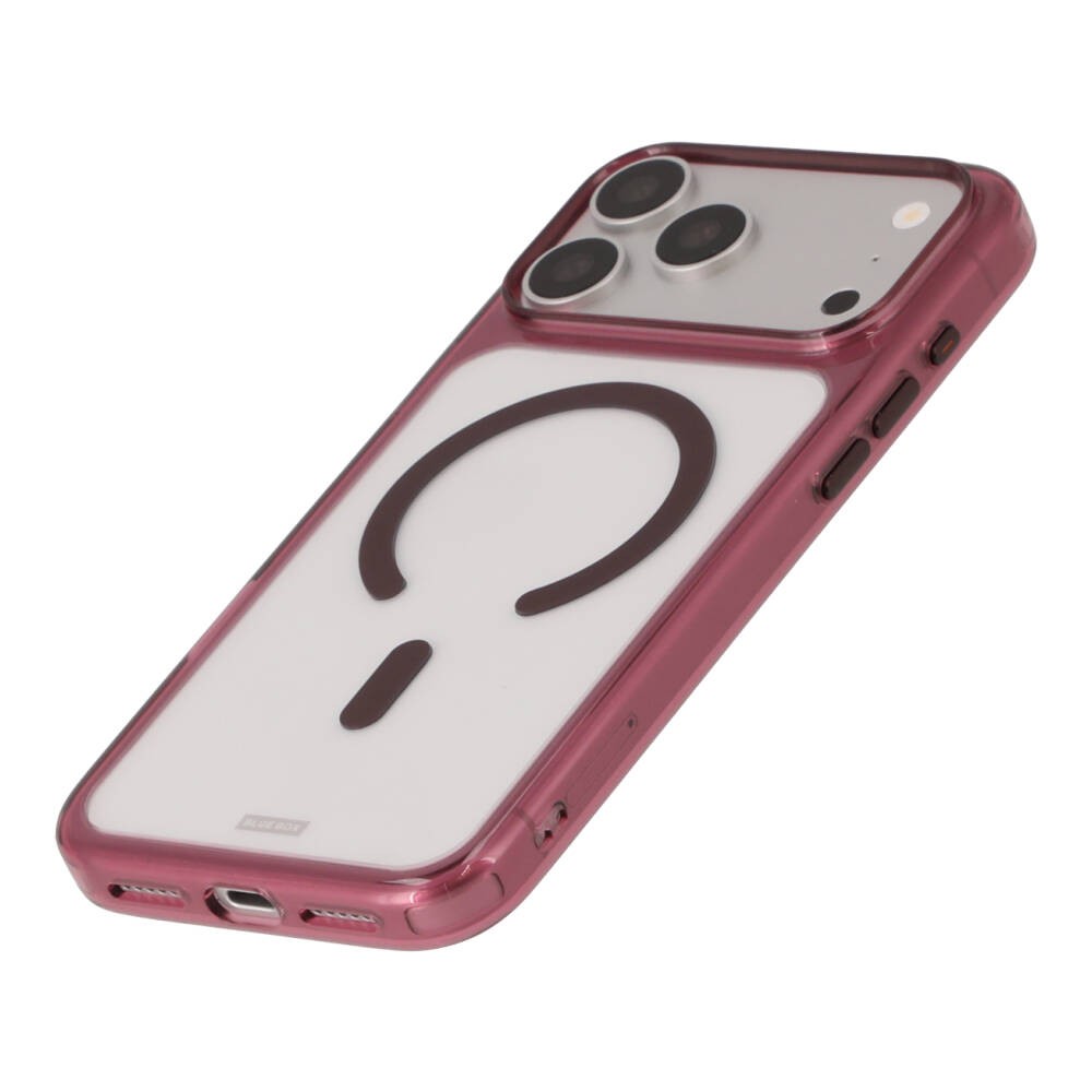 เคส Blue Box iPhone 18 Pro Max Crystal Edge with magnetic Burgundy