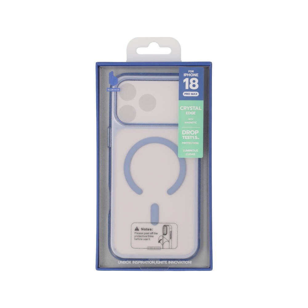 เคส Blue Box iPhone 18 Pro Max Crystal Edge with magnetic Glacier
