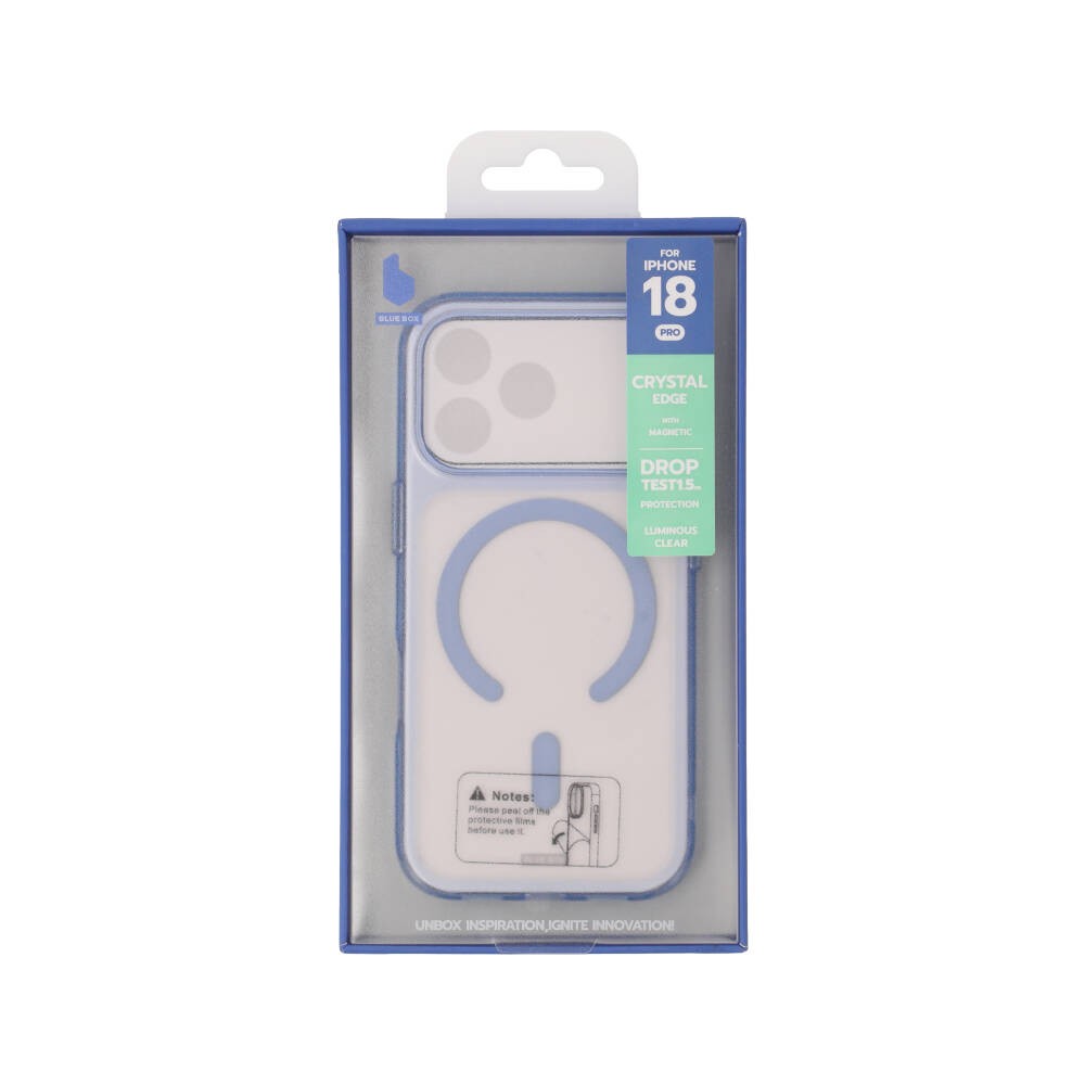 เคส Blue Box iPhone 18 Pro Crystal Edge with magnetic Glacier