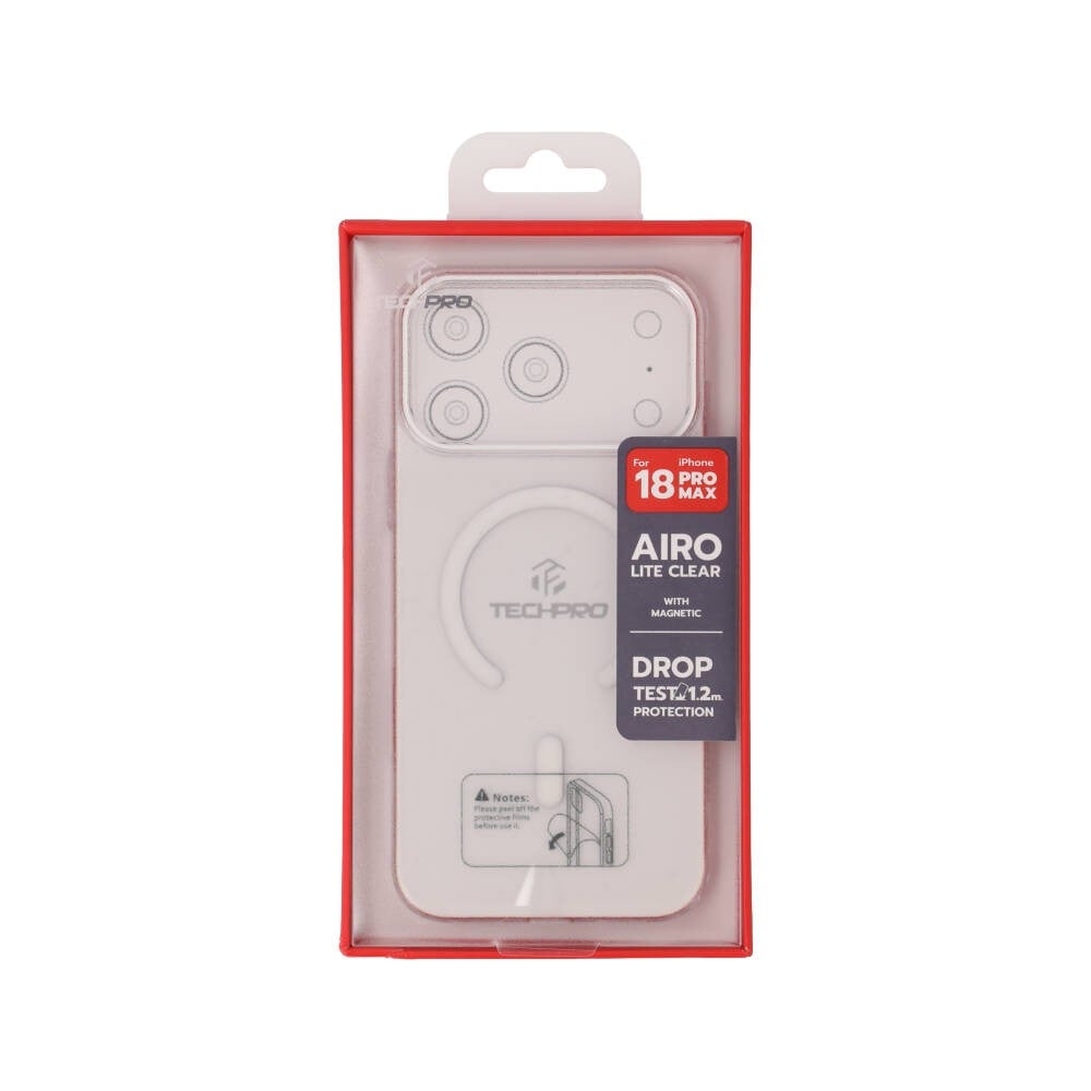 เคส TECHPRO iPhone 18 Pro Max/17 Pro Max Airo Lite Clear with magnetic