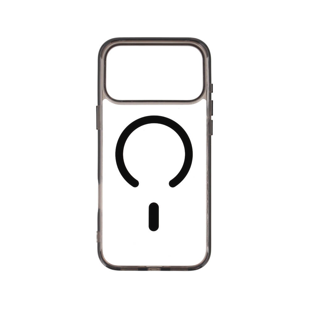 เคส TECHPRO iPhone 18 Pro Max/17 Pro Max Crystal PC Clear Black 2.0mm with magnetic