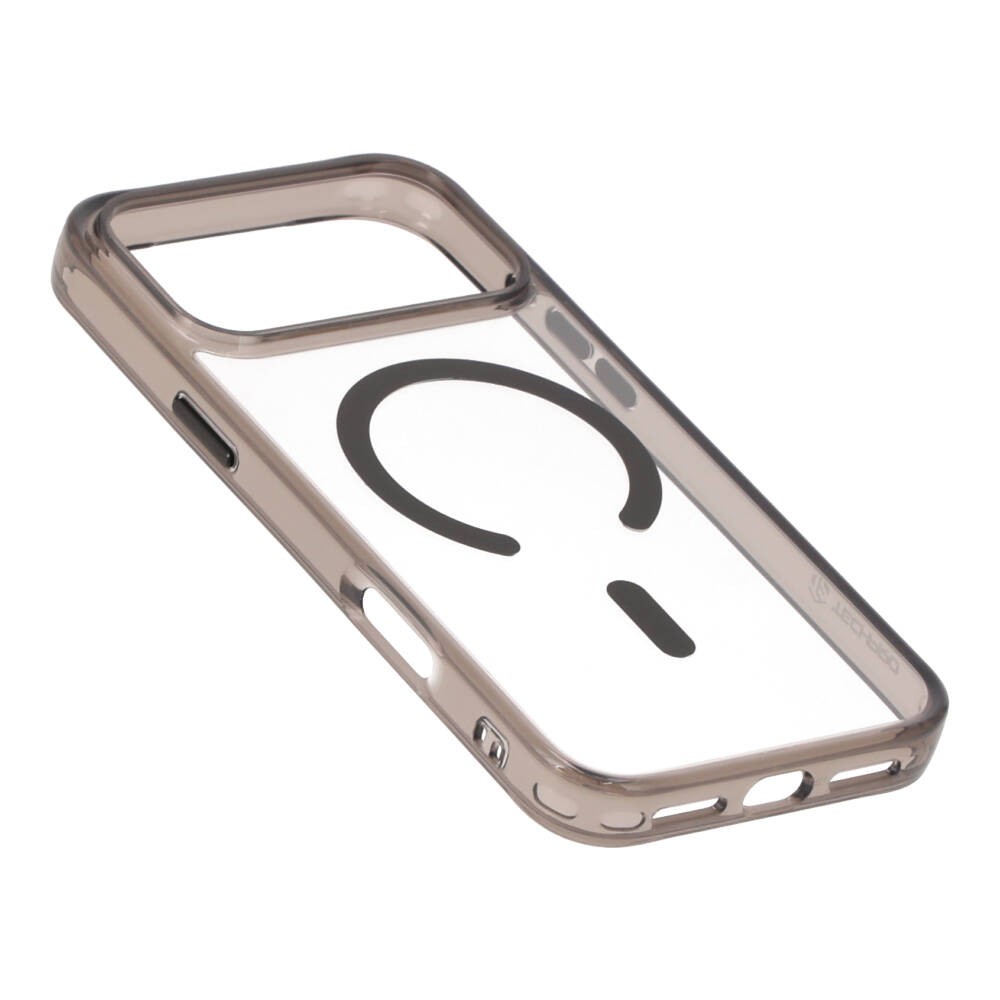เคส TECHPRO iPhone 18 Pro Max/17 Pro Max Crystal PC Clear Black 2.0mm with magnetic