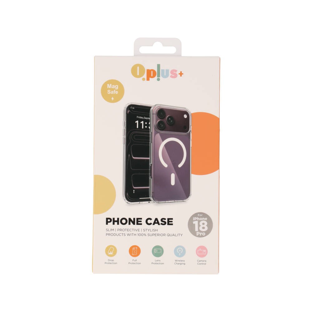 เคส QPLUS iPhone 18 Pro Crystal Clear with Magnetic (1.6MM)
