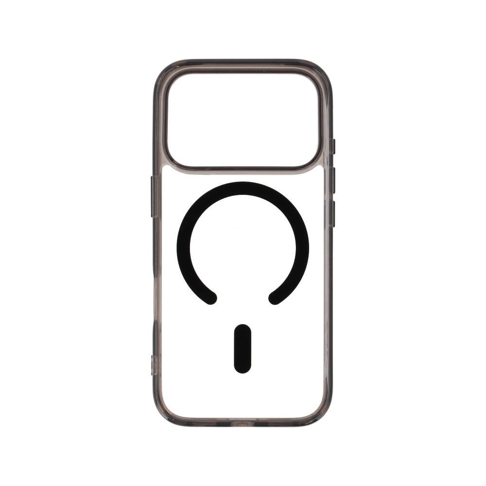 เคส TECHPRO iPhone 18 Pro/17 Pro Crystal PC Clear Black 2.0mm with magnetic