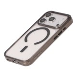 เคส TECHPRO iPhone 18 Pro/17 Pro Crystal PC Clear Black 2.0mm with magnetic