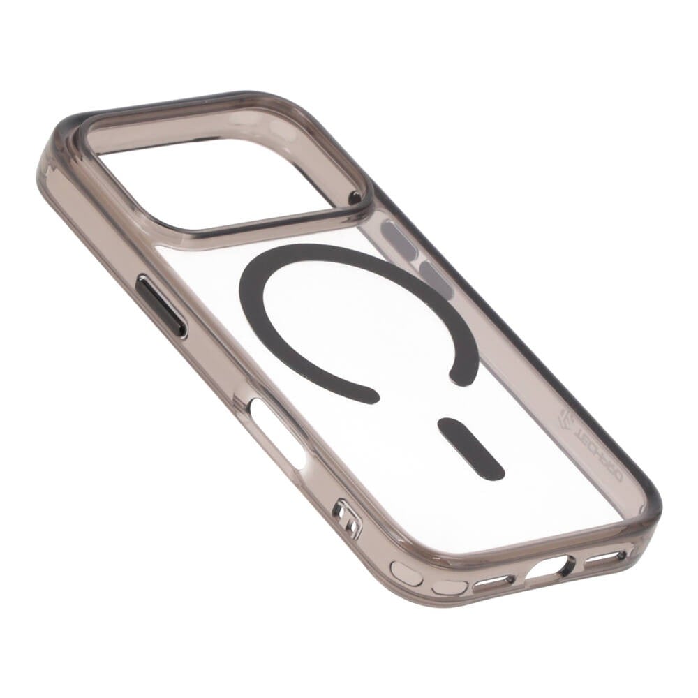เคส TECHPRO iPhone 18 Pro/17 Pro Crystal PC Clear Black 2.0mm with magnetic