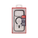 เคส TECHPRO iPhone 18 Pro/17 Pro Crystal PC Clear Black 2.0mm with magnetic