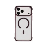 เคส TECHPRO iPhone 18 Pro Max Lucid Clear Burgundy Color Bumper with magnetic