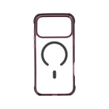 เคส TECHPRO iPhone 18 Pro Max Lucid Clear Burgundy Color Bumper with magnetic