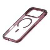 เคส TECHPRO iPhone 18 Pro Max Lucid Clear Burgundy Color Bumper with magnetic