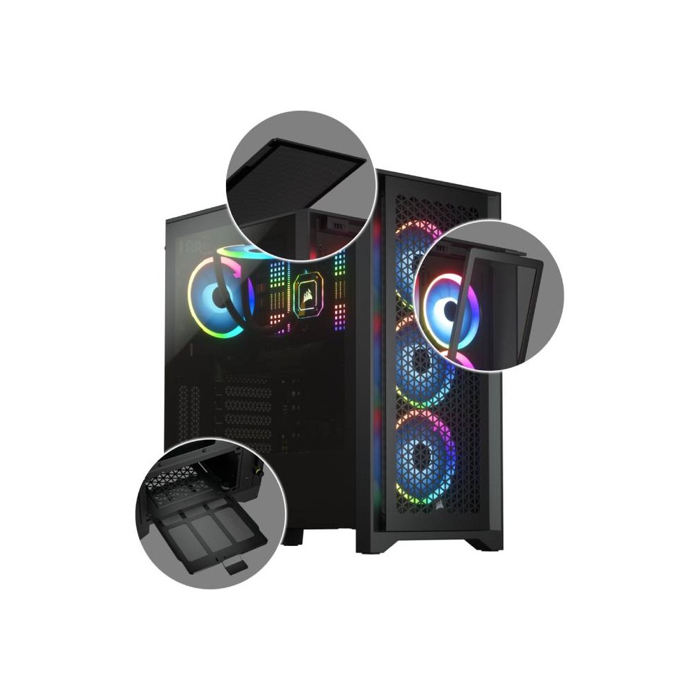 เคสคอมพิวเตอร์ Corsair Computer Case 4000D Airflow TG Black
