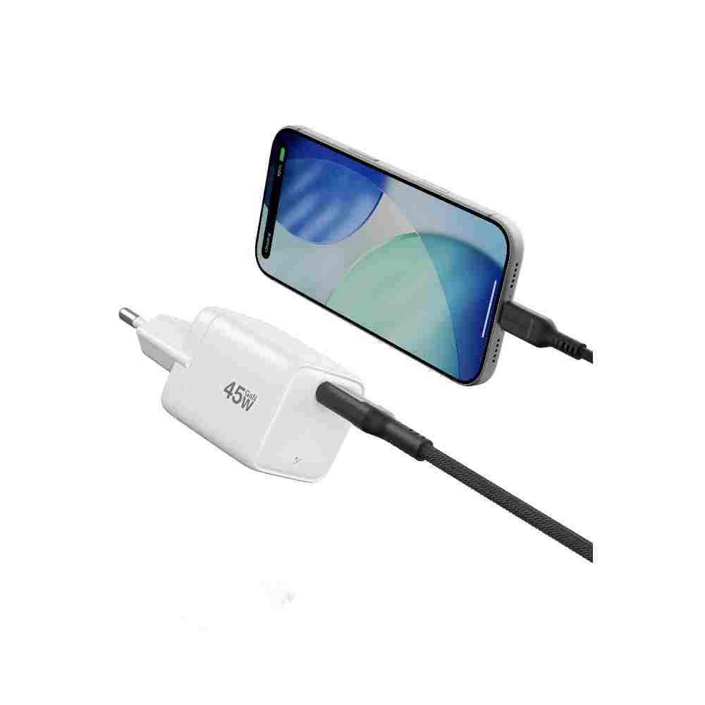 อะแดปเตอร์ AMAZINGthing Wall USB Charger 1 USB-C (PD/PPS45W) Explorer Pro GaN White (TISI)