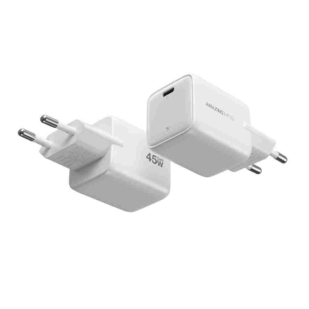 อะแดปเตอร์ AMAZINGthing Wall USB Charger 1 USB-C (PD/PPS45W) Explorer Pro GaN White (TISI)