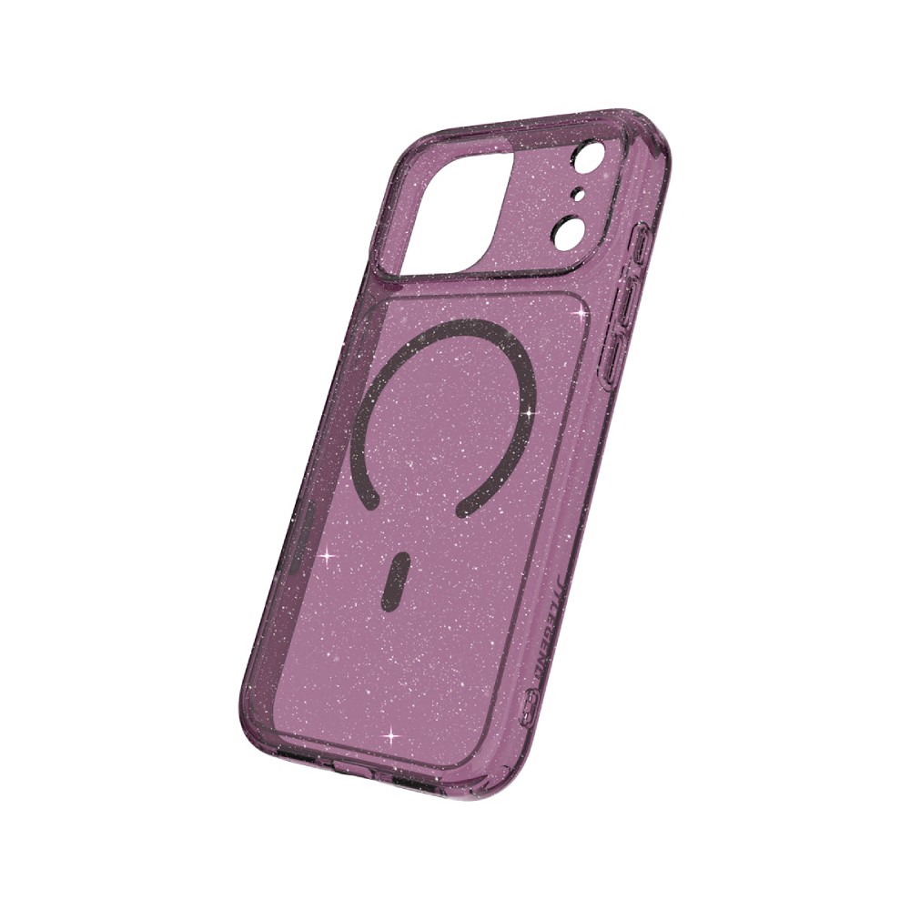 เคส JTLEGEND iPhone 18 Pro Max Glitter Hybrid Cushion Mag - Burgundy