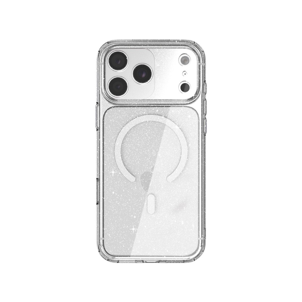 เคส JTLEGEND iPhone 18 Pro Max Glitter Hybrid Cushion Mag - Crystal Clear