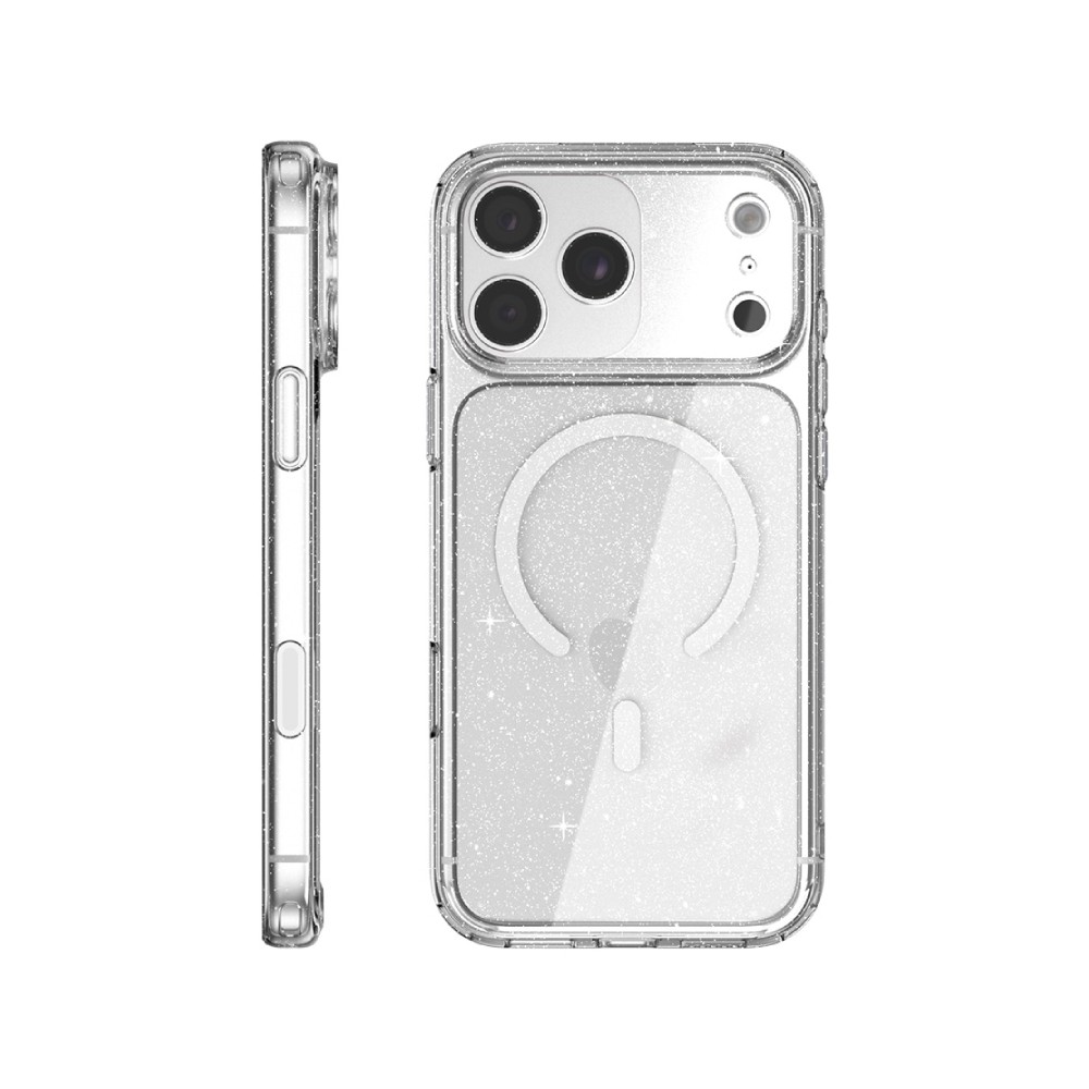 เคส JTLEGEND iPhone 18 Pro Max Glitter Hybrid Cushion Mag - Crystal Clear