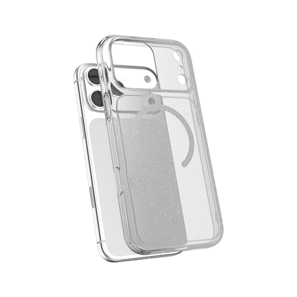 เคส JTLEGEND iPhone 18 Pro Max Glitter Hybrid Cushion Mag - Crystal Clear