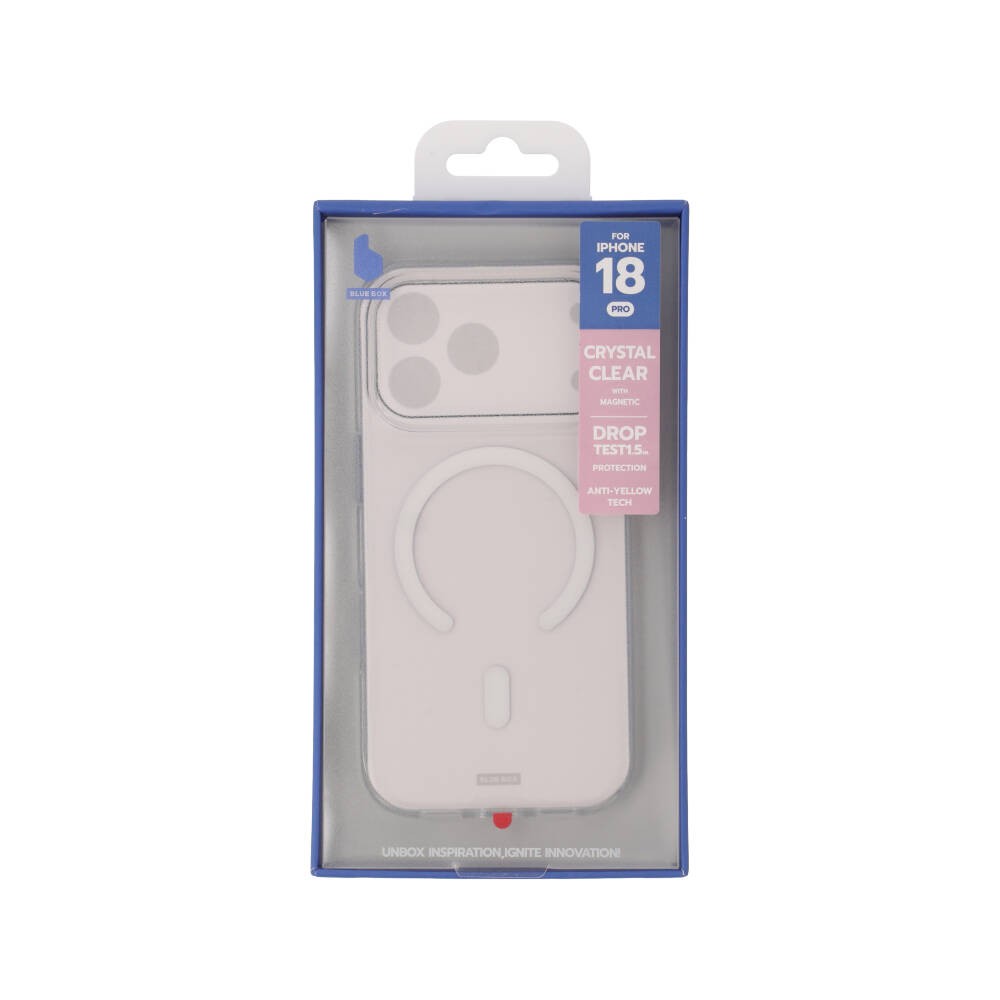 เคส Blue Box iPhone 18 Pro Crystal Clear with magnetic