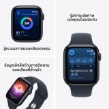 Apple Watch SE 3 GPS 40mm Midnight Aluminium Case with Navy Blue Sport Band - S/M (2026)
