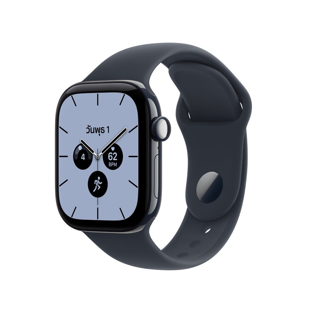 Apple Watch Series 12 GPS + Cellular 42mm Night Blue Ceramic Case with Navy Blue Sport Band - S/M