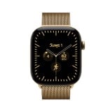 Apple Watch Series 12 GPS + Cellular 46mm Radiant Gold Titanium Case with Radiant Gold Milanese Loop - S/M