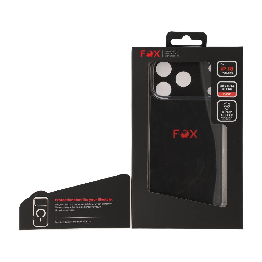 เคส FOX iPhone 18 Pro Max Crystal Clear