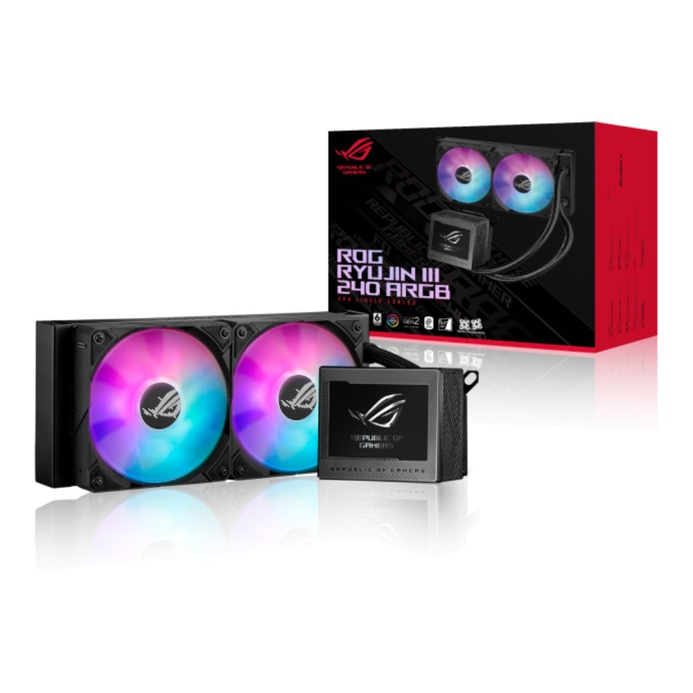 ชุดระบายความร้อนซีพียู ASUS ROG RYUJIN III 240 ARGB CPU Liquid Cooler Black