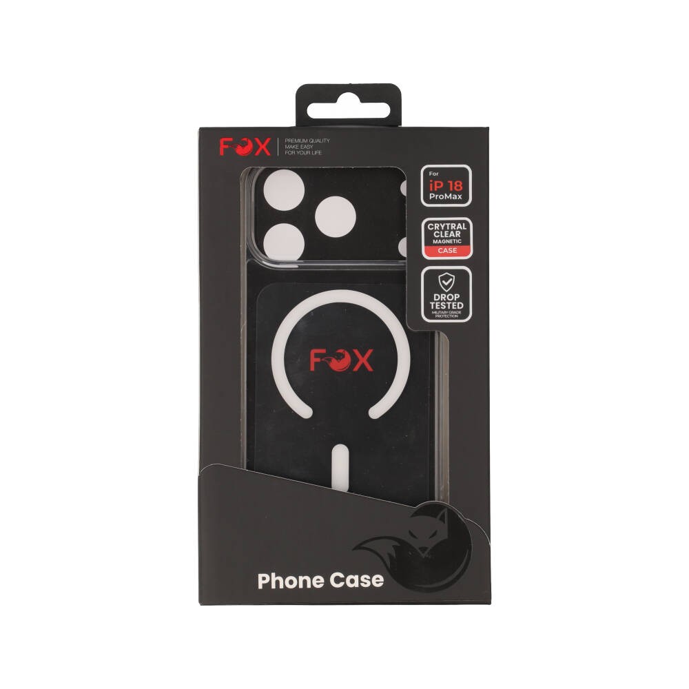 เคส FOX iPhone 18 Pro Max Crystal Clear Magnetic