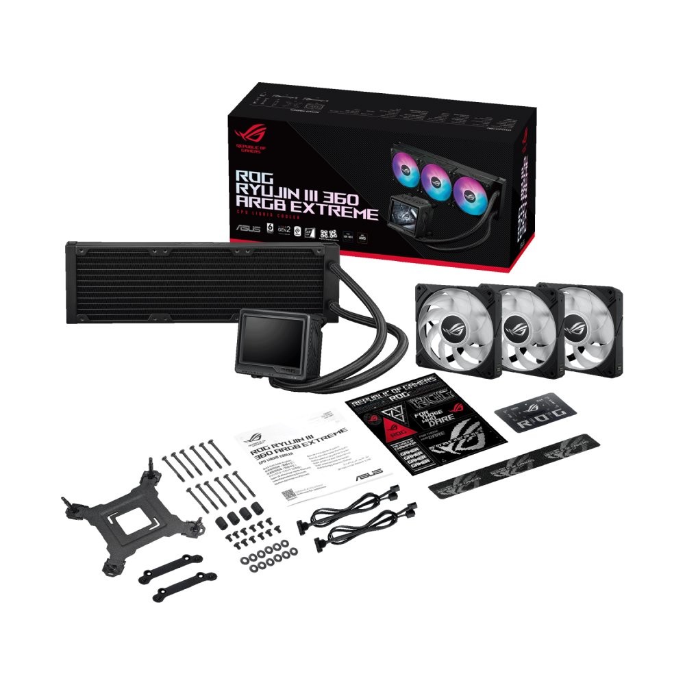 ชุดระบายความร้อนซีพียู ASUS ROG RYUJIN III 360 ARGB EXTREME CPU Liquid Cooler Black