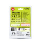 ปลั๊กไฟ Anitech TIS Travel Plug 2200W 1Socket 1.2M USB:1A+2C 17W H9313-WH