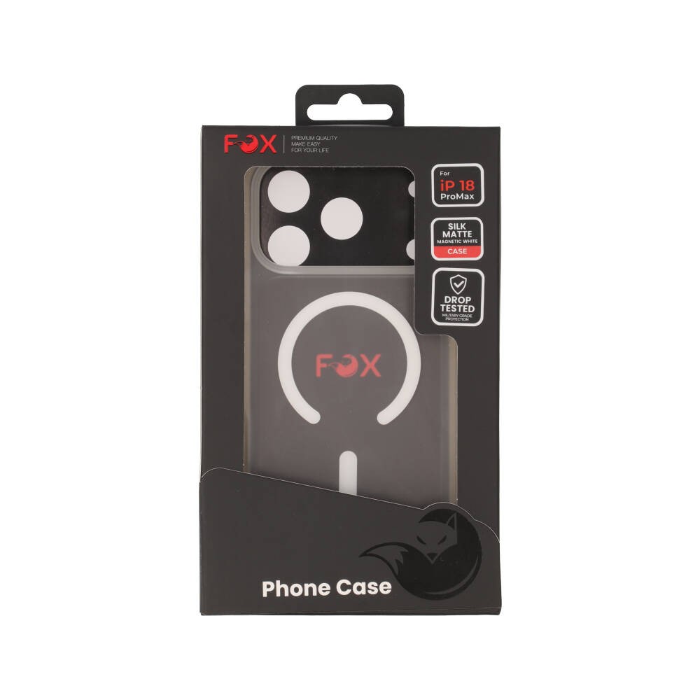 เคส FOX iPhone 18 Pro Max Silk Matte Magnetic White