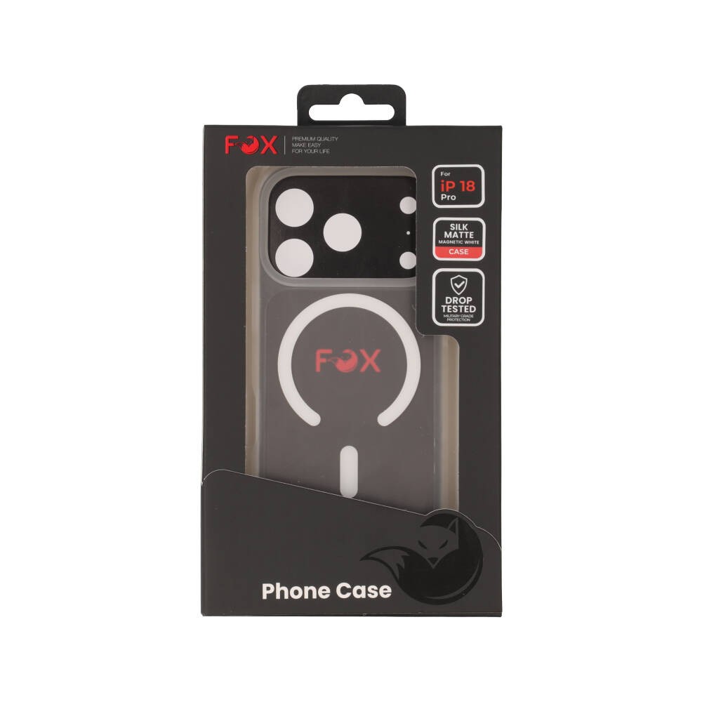 เคส FOX iPhone 18 Pro Silk Matte Magnetic White