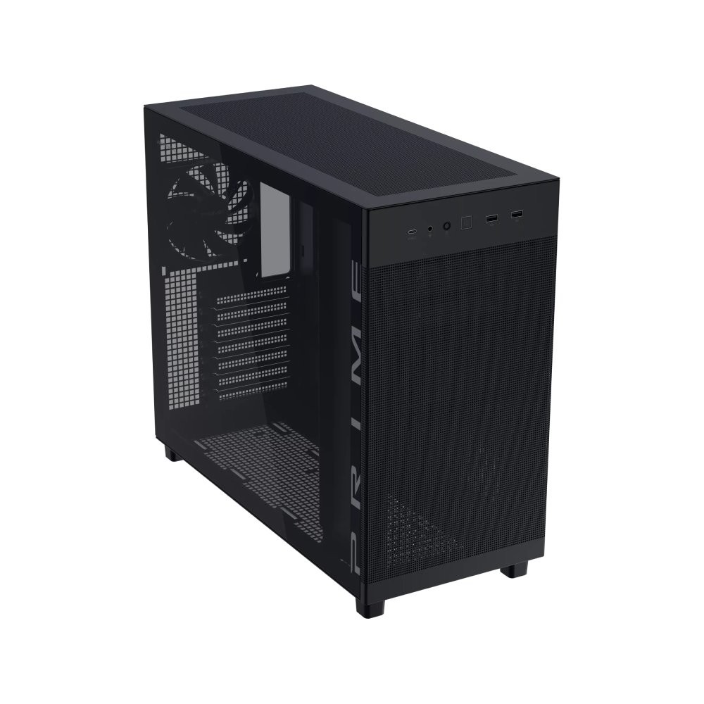 เคสคอมพิวเตอร์ ASUS Prime AP303 Tempered Glass Panel Black