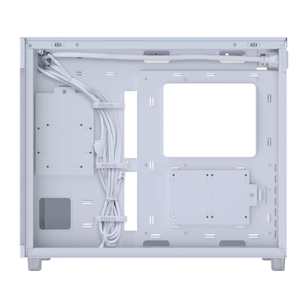 เคสคอมพิวเตอร์ ASUS Prime AP303 Tempered Glass Panel White