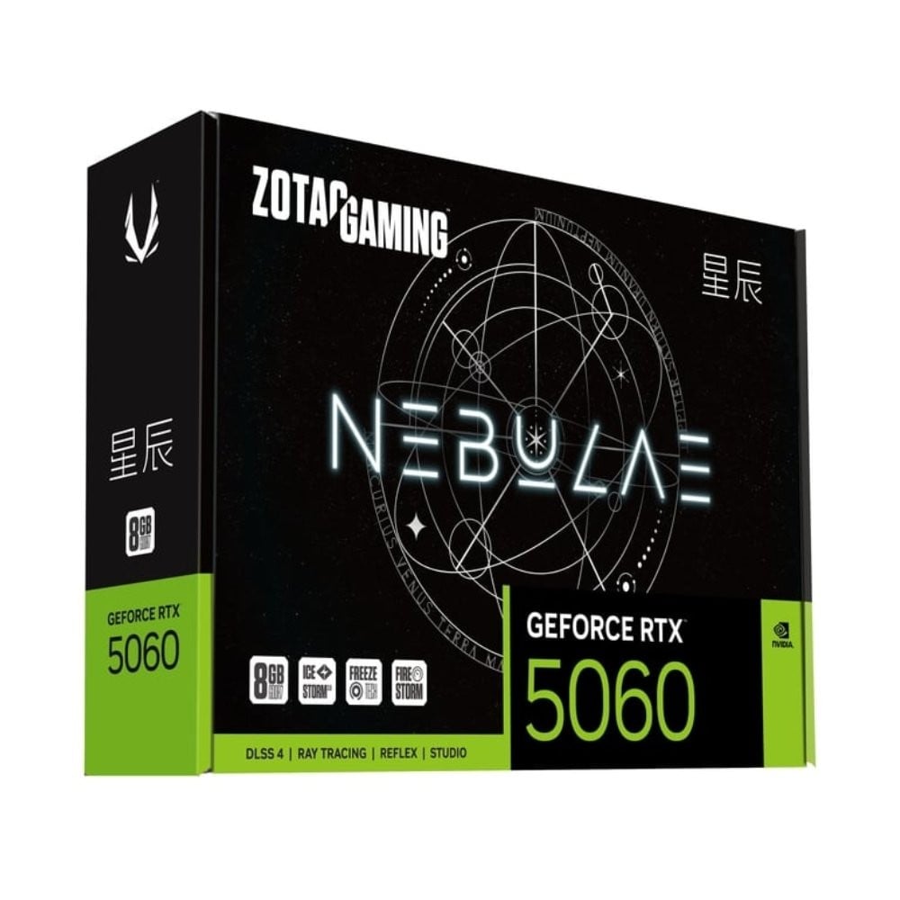 การ์ดจอ ZOTAC GAMING GeForce RTX 5060 8GB NEBULAE OC GDDR7 128-bit