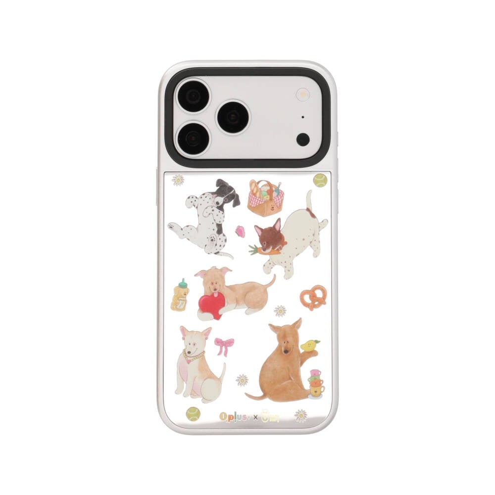 QPLUS X Gluta Story เคส iPhone 18 Pro Max Playful Mirror Silver MagSafe