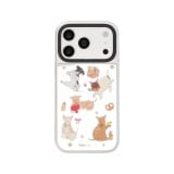 QPLUS X Gluta Story เคส iPhone 18 Pro Playful Gang Mirror Silver MagSafe
