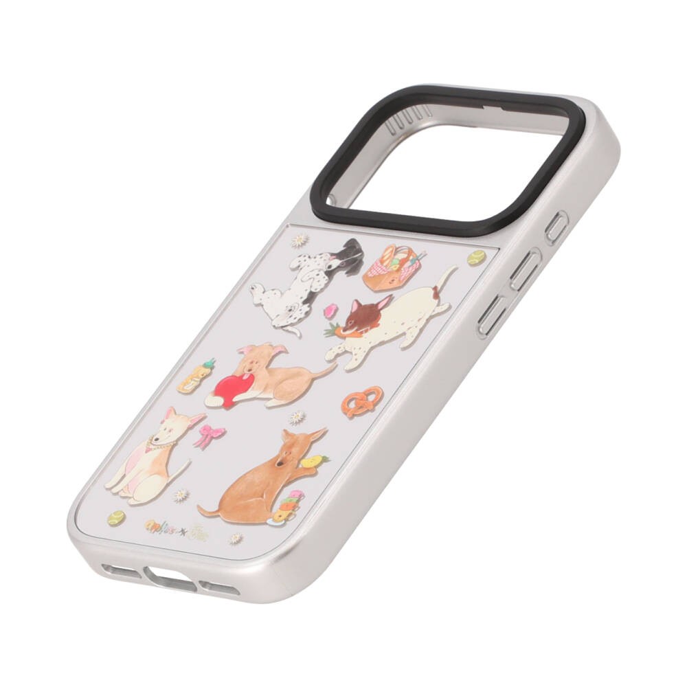 QPLUS X Gluta Story เคส iPhone 18 Pro Playful Gang Mirror Silver MagSafe