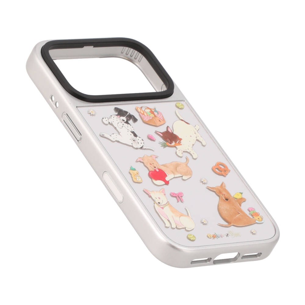 QPLUS X Gluta Story เคส iPhone 18 Pro Playful Gang Mirror Silver MagSafe