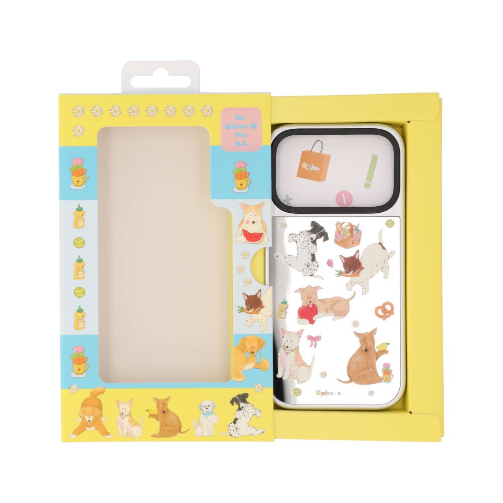 QPLUS X Gluta Story เคส iPhone 18 Pro Playful Gang Mirror Silver MagSafe