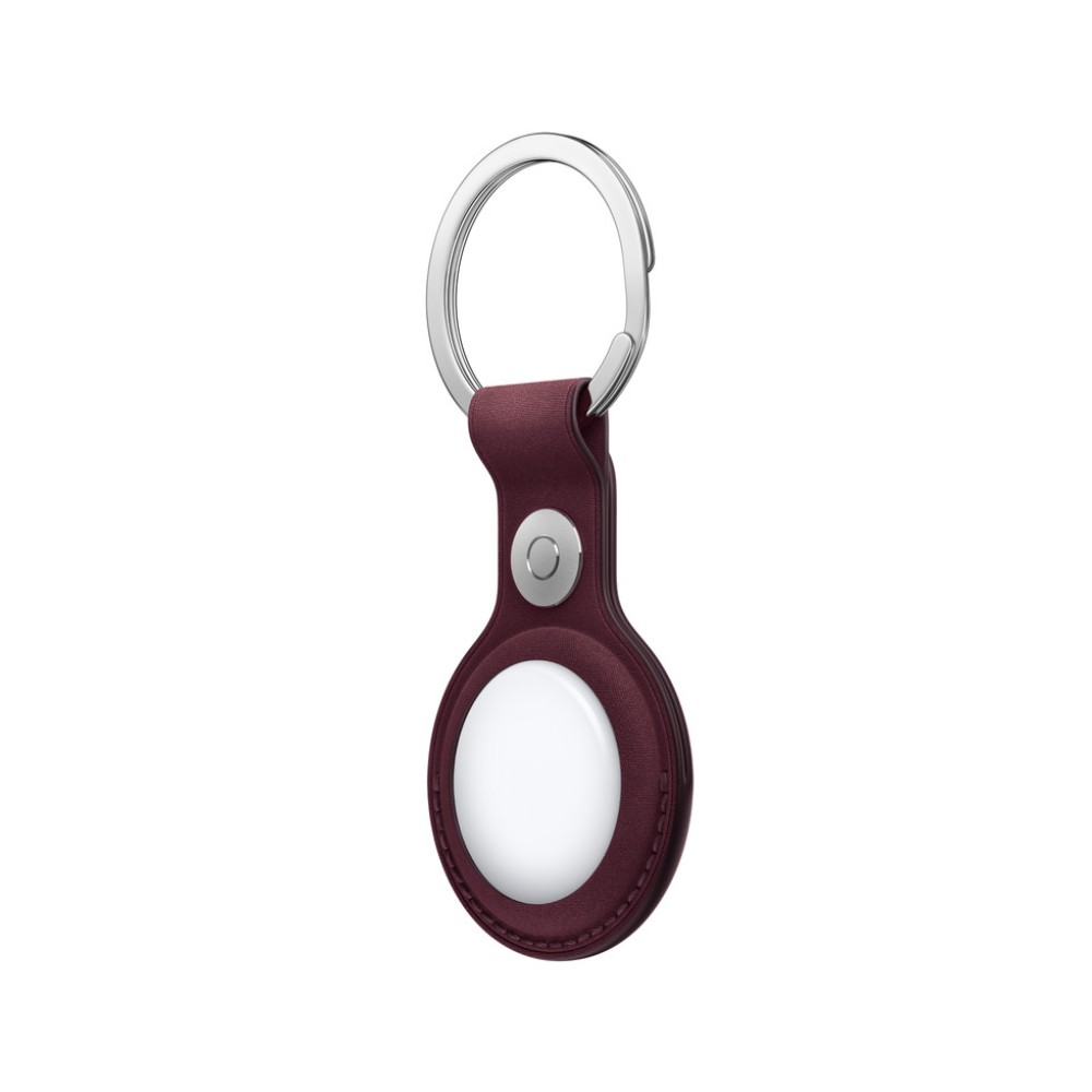 Apple AirTag FineWoven Key Ring - Burgundy