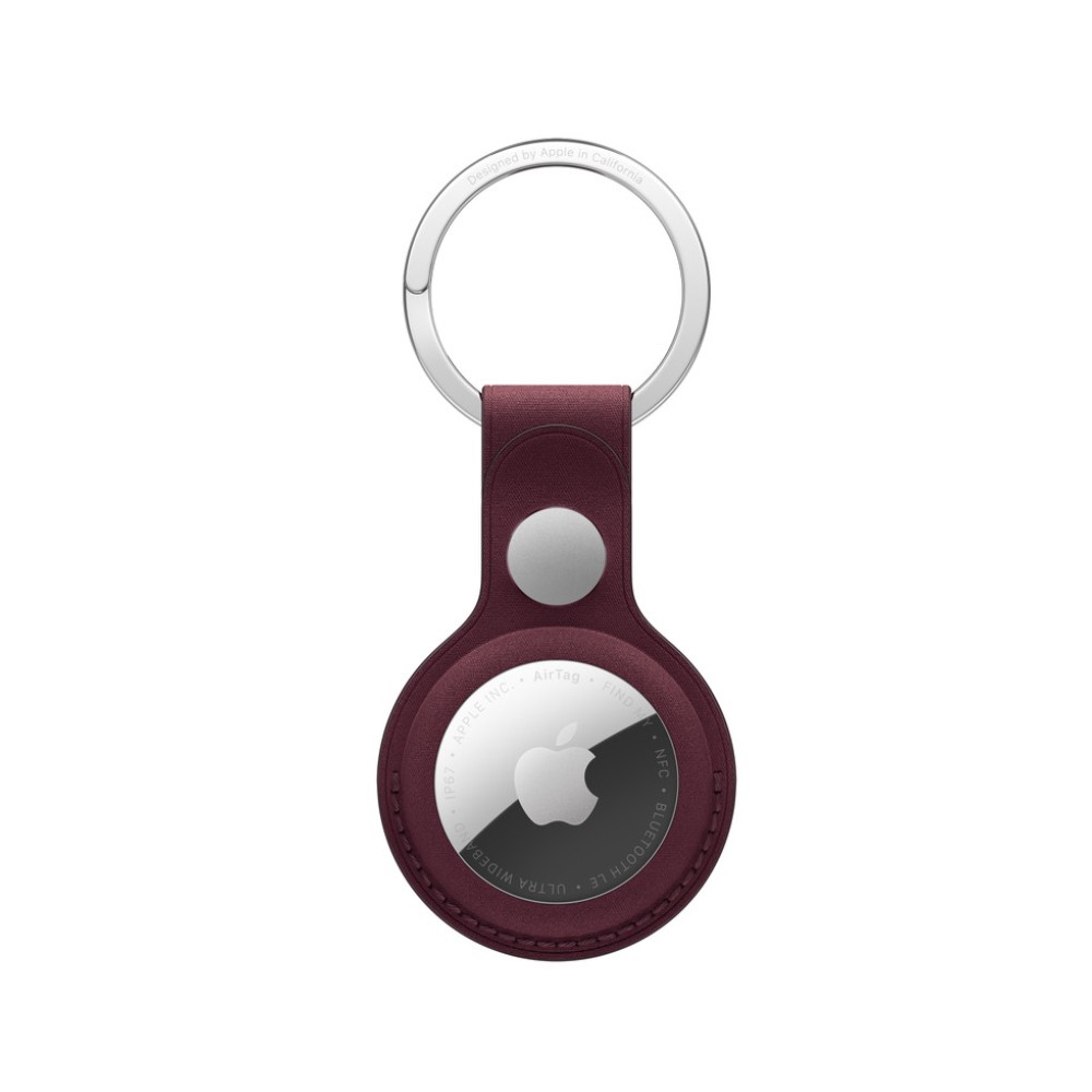 Apple AirTag FineWoven Key Ring - Burgundy