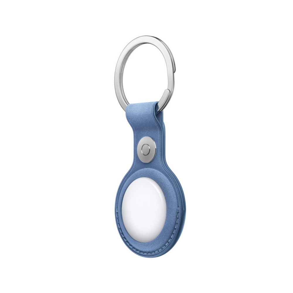 Apple AirTag FineWoven Key Ring - Wildflower Blue
